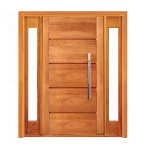 Porta Pivotante Mil com Visor Lateral Duplo - Madeira Maciça